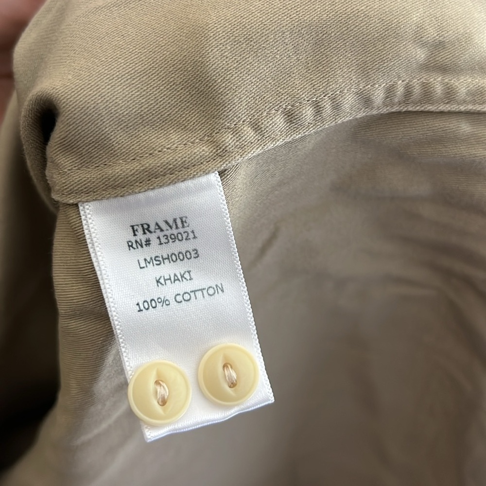 Frame khaki military over shirt - Picture 5 of 8